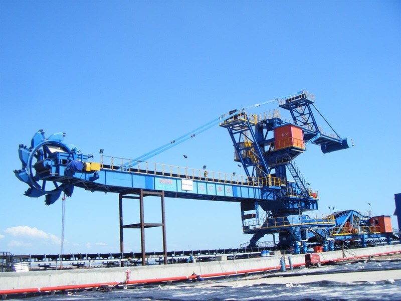 Boom Type Combined Bucket Wheel Stacker Reclaimer